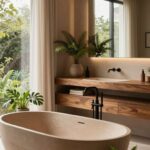 Sophisticated Earthy Bathroom Remodel for Timeless House Design