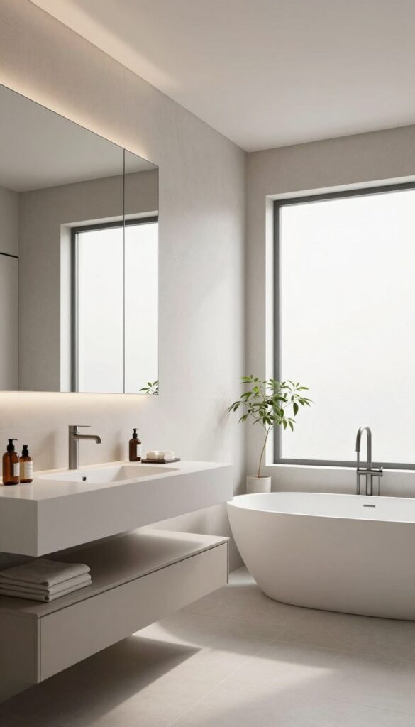 Minimalist bathroom design