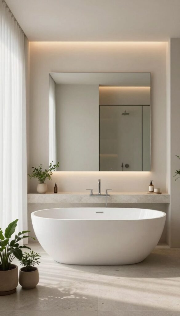 Minimalist bathroom design