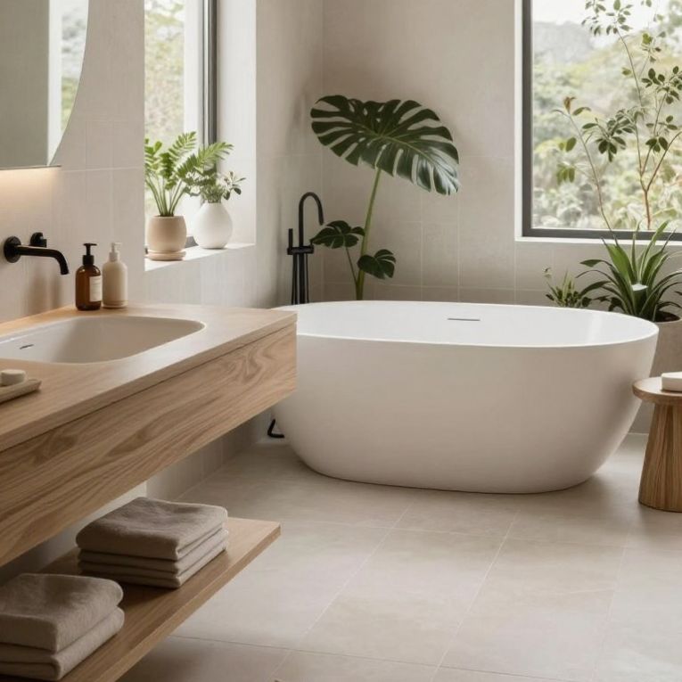 Create a Japandi Bathroom That Blends Style and Serenity